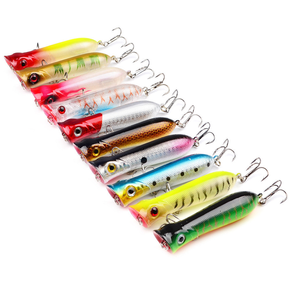 Popalua 8CM-12g black hook plastic fishing lure