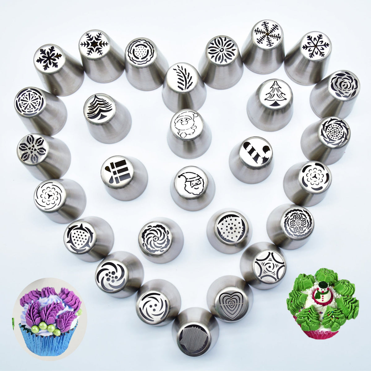 DIY Christmas Cake Decorating Tools Set 30 Pieces