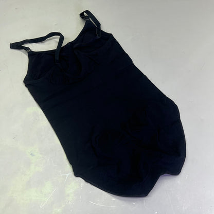 LUXMERY Breathable Stretch Fabric Low Back Sculpting Body Suit Sz XL Black