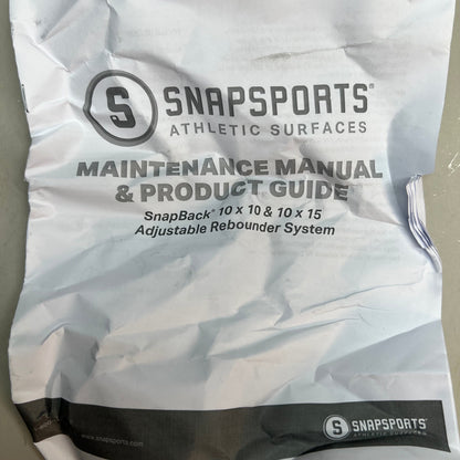 SNAPBACK Adjustable Rebounder System Sz 10” x 10” - 10” x 15”, Black (Distressed Box)