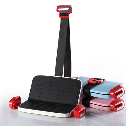 Portable folding kids safety car seat reinforcement adjustable strap baby safety seat