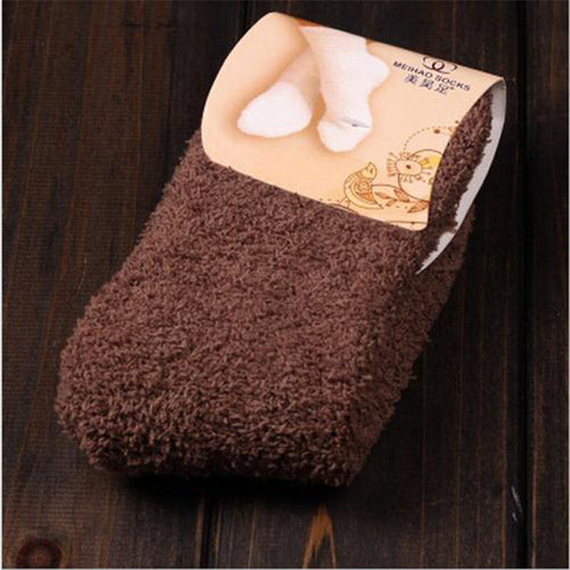 Warm feet on bed household warm socks