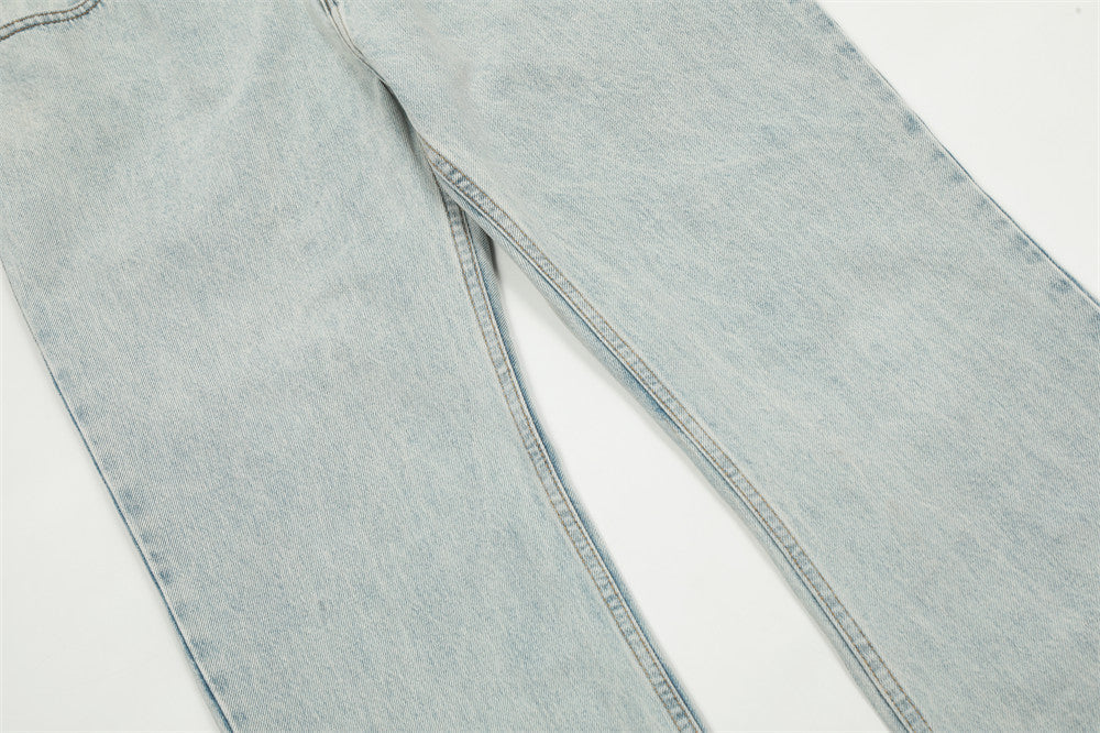 Fashion Personality Big Horn Jeans Men