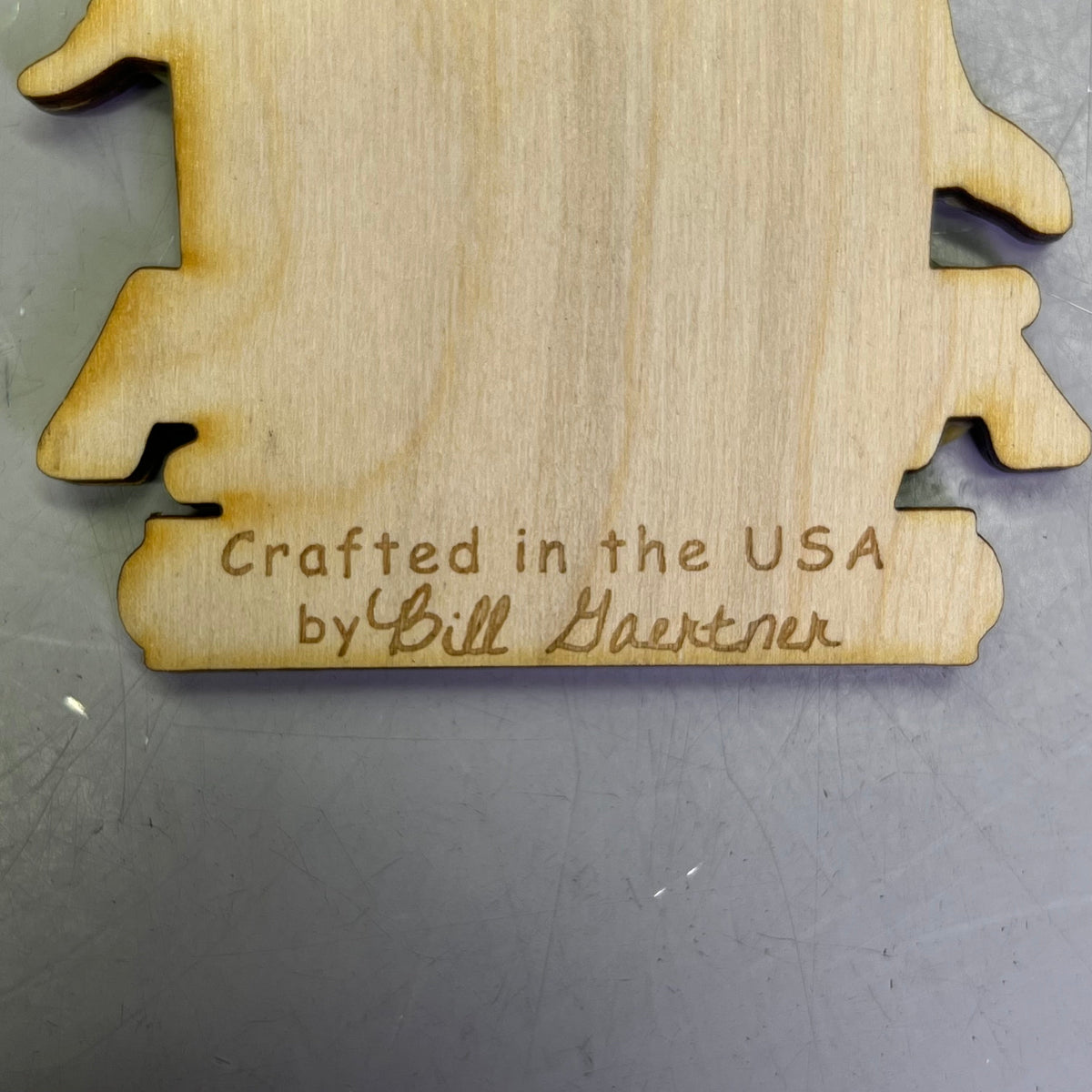 (2 PACK) Whale Family Laser Cut Wood Collectable Ornament Juneau Alaska Souvenir