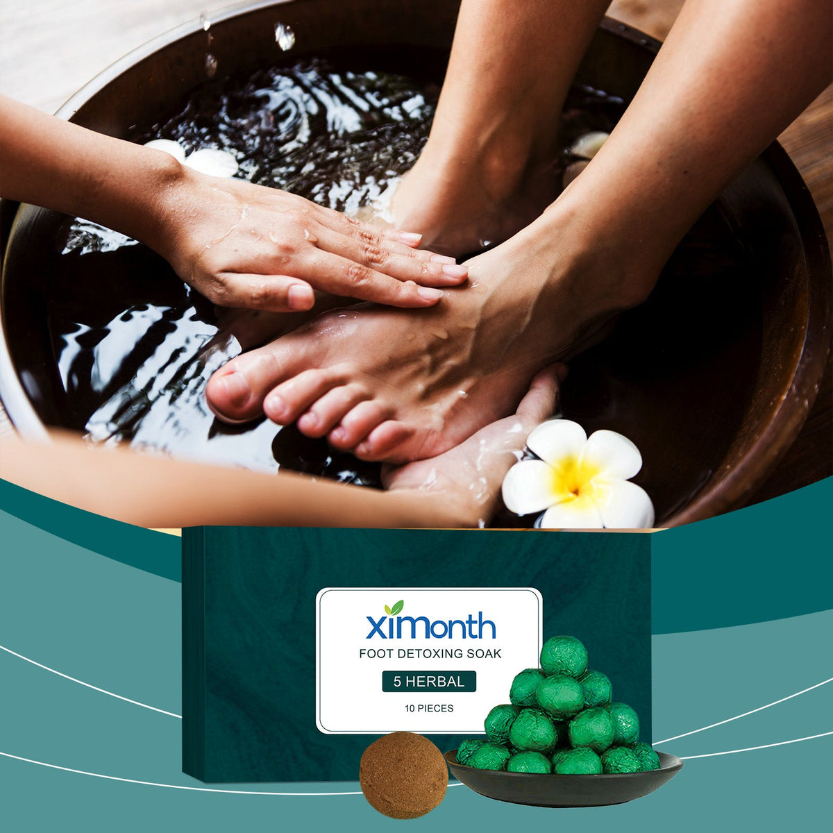 Herbal Foot Bath Ball Contains Herbal Ingredients To Soothe Leg Discomfort And Moisturize Skin Foot Care