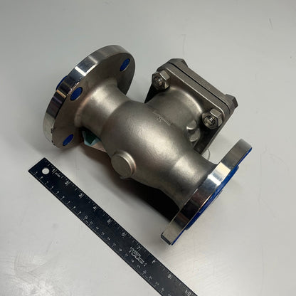 ALOYCO Integral Seat Swing Check Valve 150 Flange API Trim 10 316SS 2" 377C02020