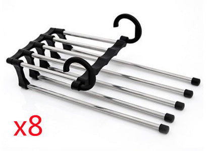 5 In 1 Multi-functional Stainless Steel Clothes Hangers