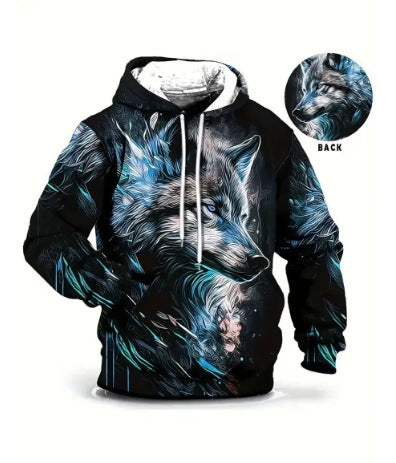 3D Digital Print Hoodie Men's Sweatshirt