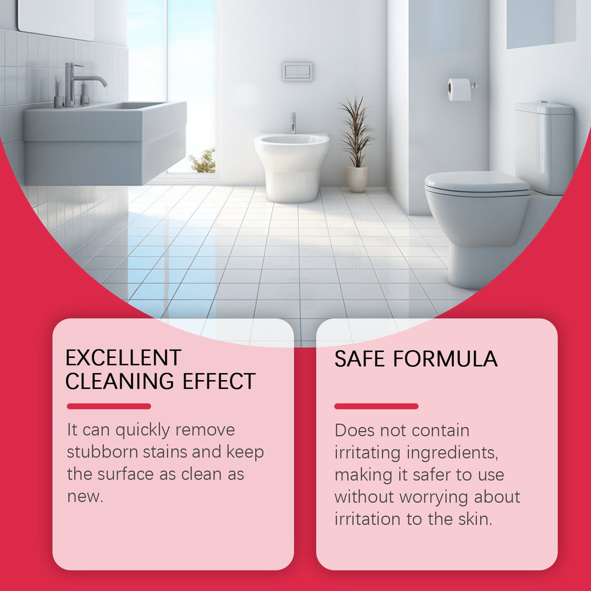 Stain Dissolver, Toilet Tile Toilet Scale Stain Cleaning Multi-Purpose Cleaning Solution