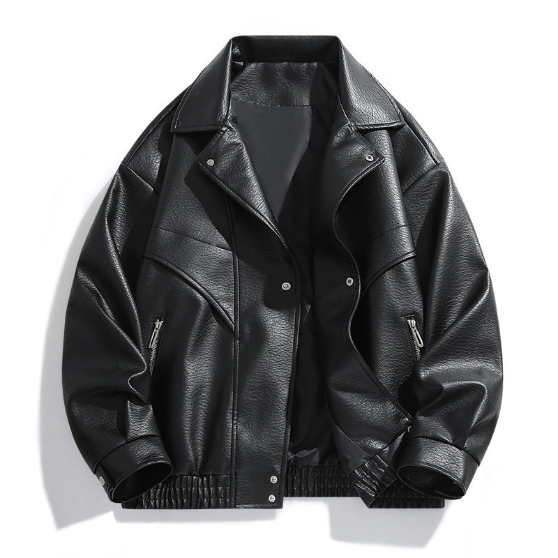 American-style Vintage Leather Jacket For Men