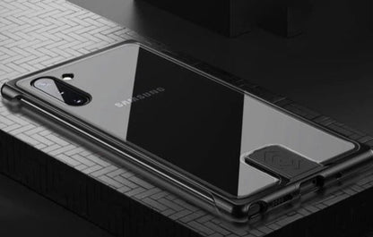 Transparent glass mobile phone case