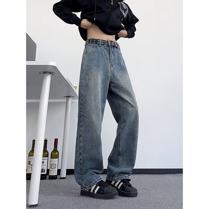 American-style Distressed Jeans For Men Versatile And Casual