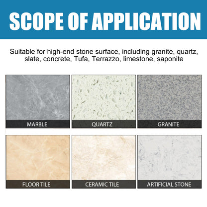 Stone Crystal Plating Kitchen Quartz Stone Tile Countertop Scratch Repair Cleaning Stain Brightener