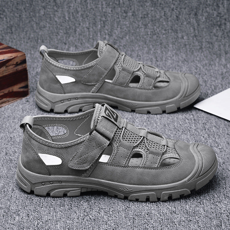 Non-Slip Hollowed-Out Toe Shoes Versatile Casual Sandals