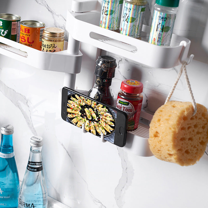 Rotating Wall Mounted Storage Box Punch Free Plastic