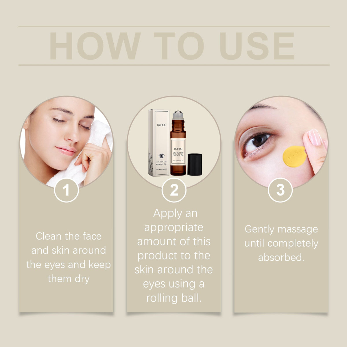 Eye Ball Essence Oil, Reduces Fine Lines And Moistens Moisture Moisturizing Daily Massage Treatment Around The Eyes