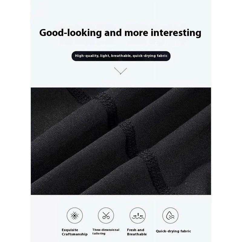 Professional Double Layer Quick-drying Anti-embarrassment Swimsuit Beach Pants