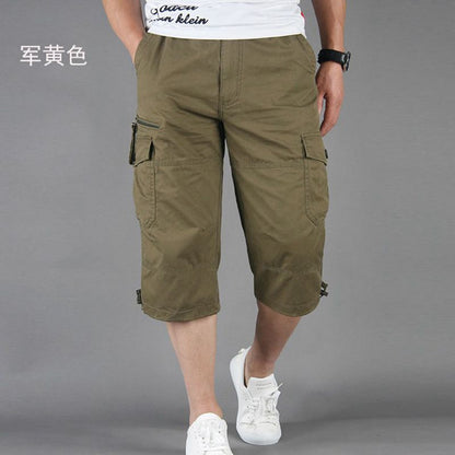 Wholesale Capri Pants Men's Overalls Pants Men's Loose Thin Men's Multi-pocket Outdoor Sports Casual Shorts