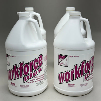 WORFORCE PLUS (4 Pack) Multi-Surface Heavy Duty Cleaner/Degreaser 1 Gal