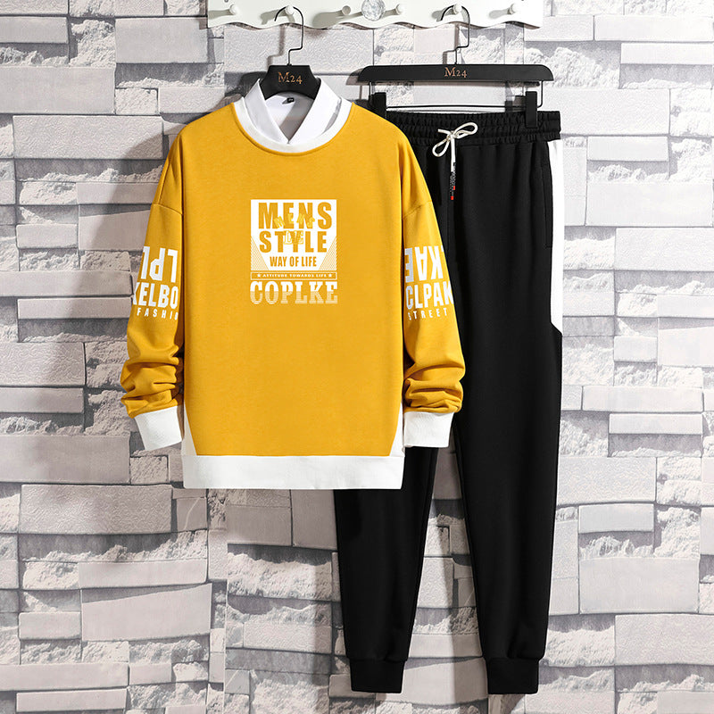Casual Sports Long Sleeve Pants Sweater Set