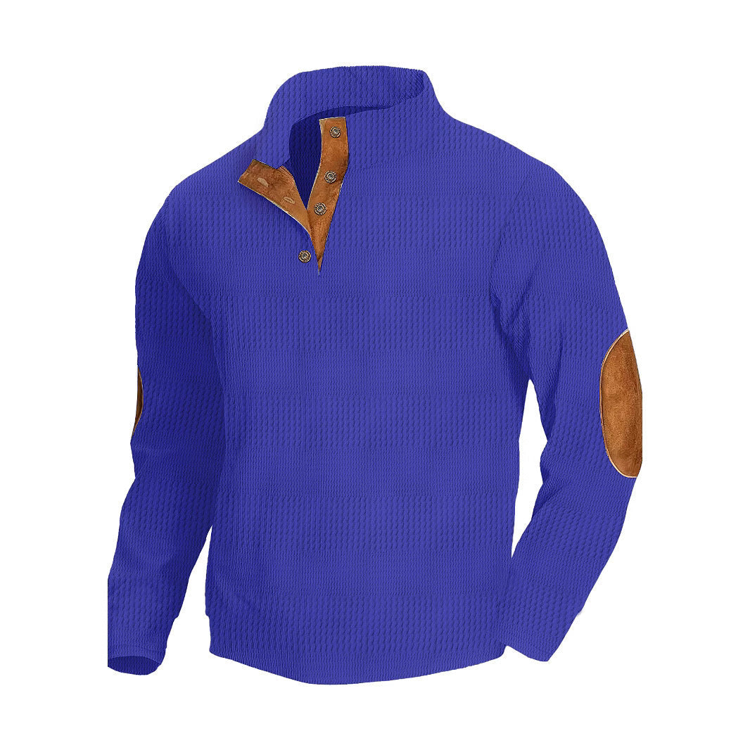 Long sleeved jacquard hoodie with fleece insulation and tactical pullover for training