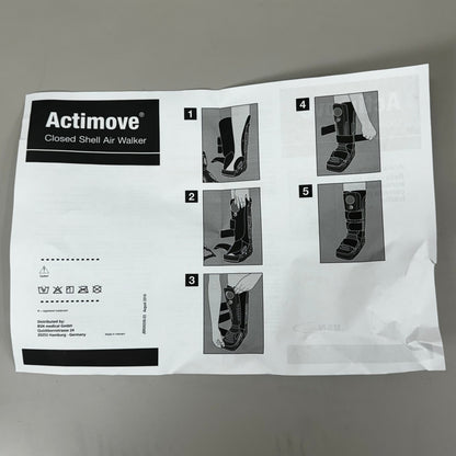 ACTIMOVE Walker Boot Right/Left Foot Sz Medium Blue/Grey 76276-07