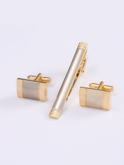Mens Formal Business Cufflinks And Tie Clip Set