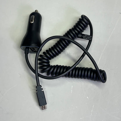 AT & T Single USB Secondary & Corded Micro Car Charger LED 3.4Amp Black 4899