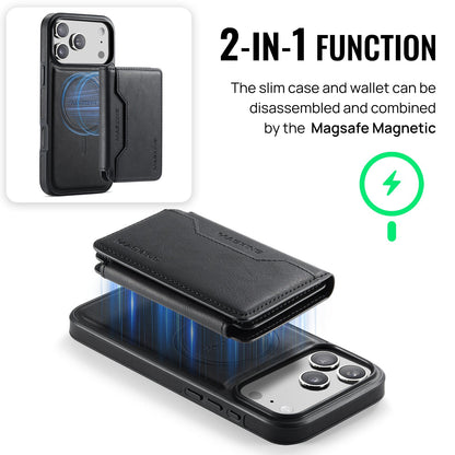 Magnetic Wireless Charging Phone Case Protective Leather Cover