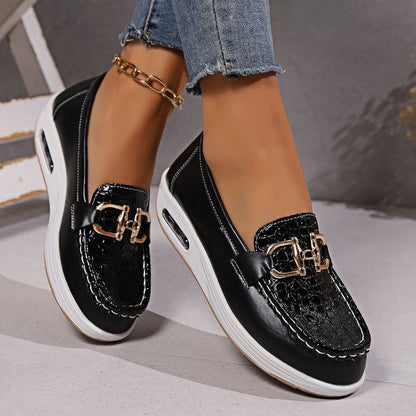 Fly-kit Mesh Metal Casual Pumps Lightweight Women