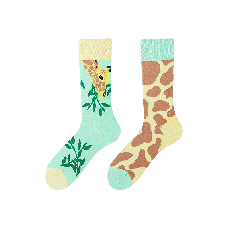 Asymmetric Middle Tube Cotton Socks Children