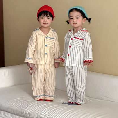 Children's Gauze Long-Sleeve Pajama Set