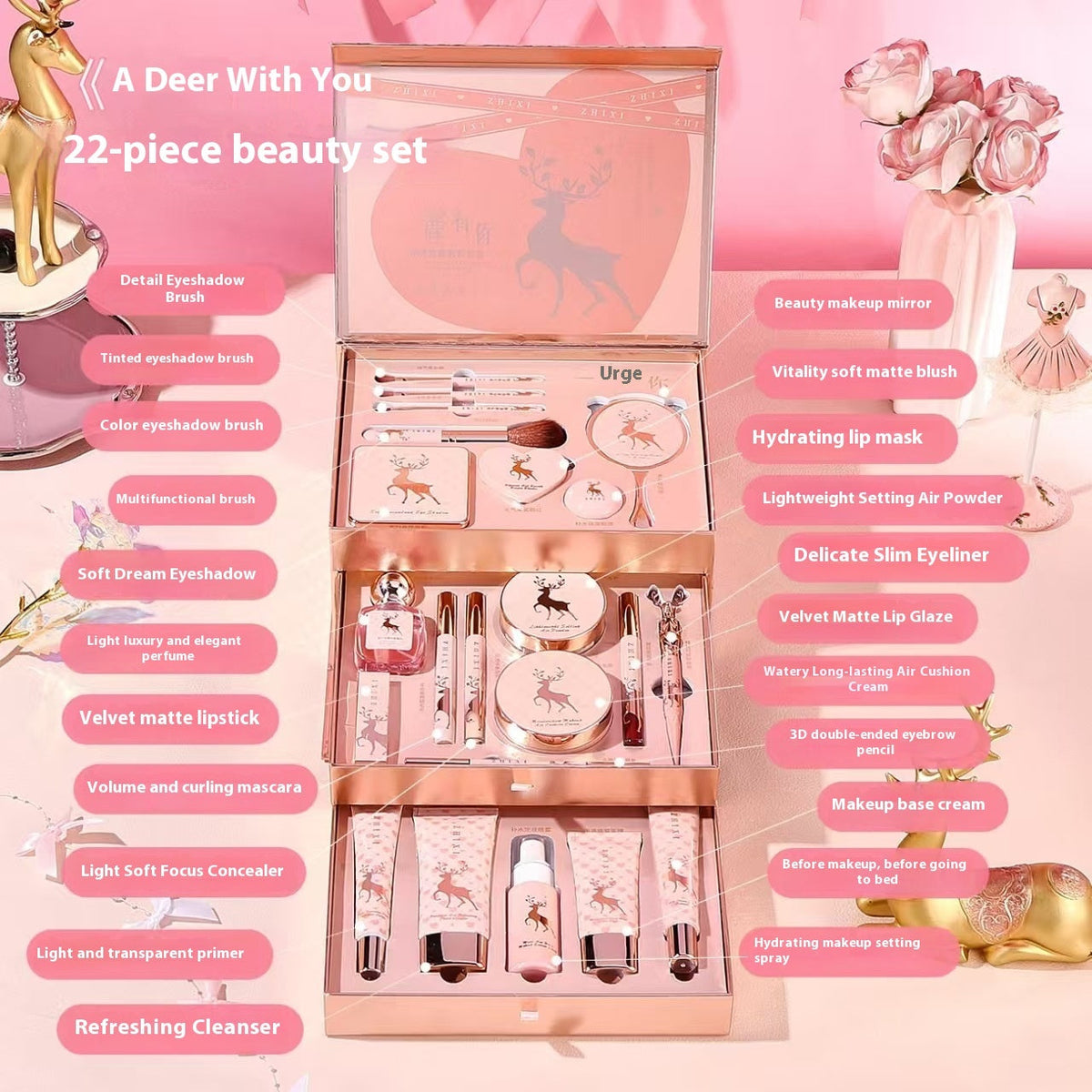 Creative Printing Household Makeup Set