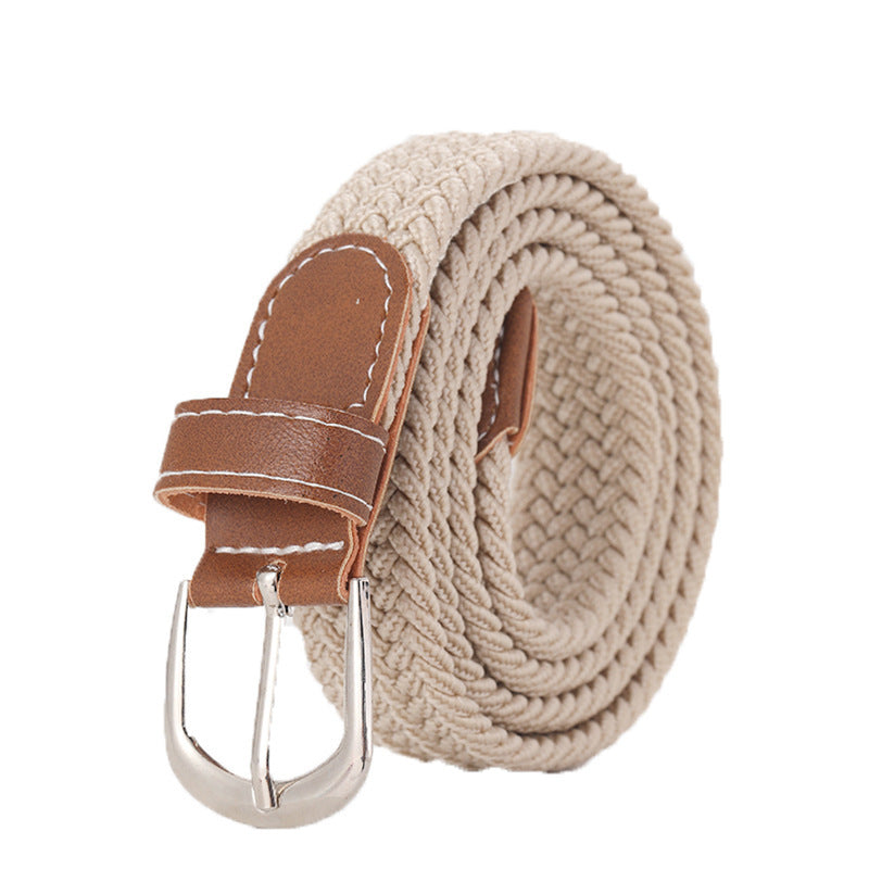 Stretchy Seamless Woven Denim Canvas Belt