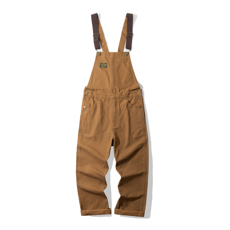 Outdoor Canvas Lumberjack Stripe Bib Pants