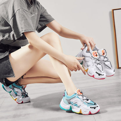 Women's summer rainbow bottom sneakers