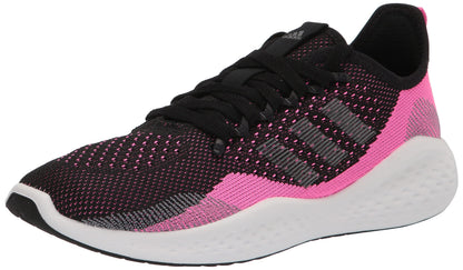 adidas Womens Fluidflow 2.0 Running Shoe Screaming Pink/Grey/Black 7