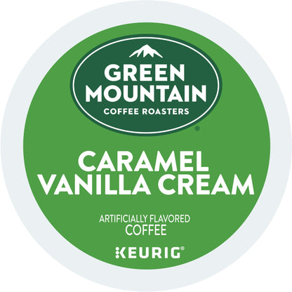 Green Mountain Coffee Roasters, Caramel Vanilla Cream Flavored K-Cup Coffee Pods, 24 Count