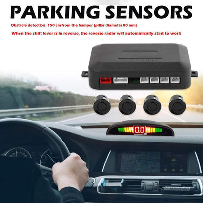 Car LED Crescent Parking Sensor 4 Probes