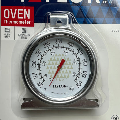 TAYLOR Analog Dial Oven Thermometer Stainless Steel 3506 (New)