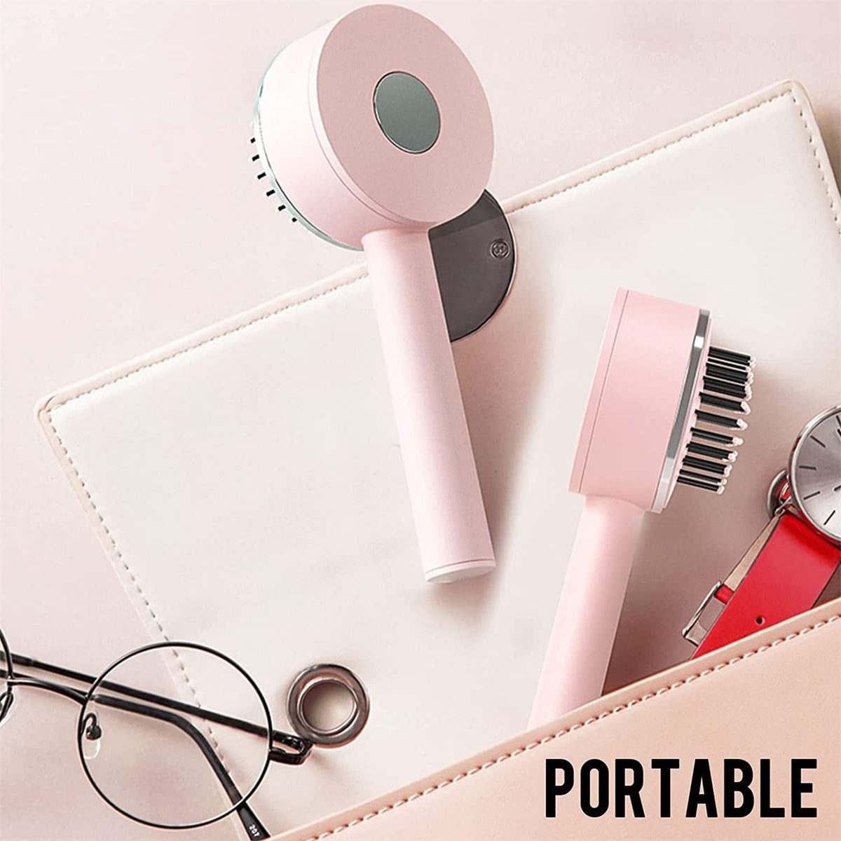 CN 3D Air Cushion Massager Brush: Retractable Bristles, Self-Cleaning, Anti-Static