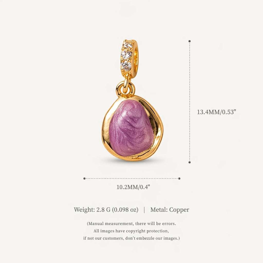December Zircon Heart-shaped Pendant