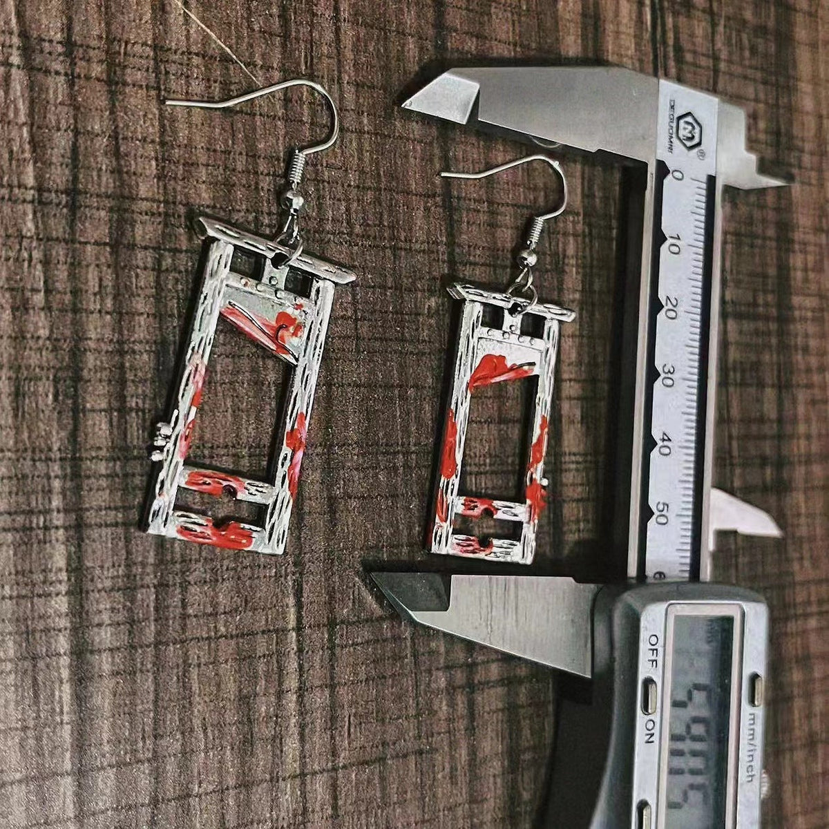Gothic style Vintage Guillotine shaped Earrings