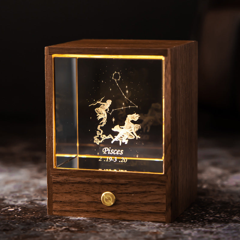 Crystal LED USB Table Lamp Night Light