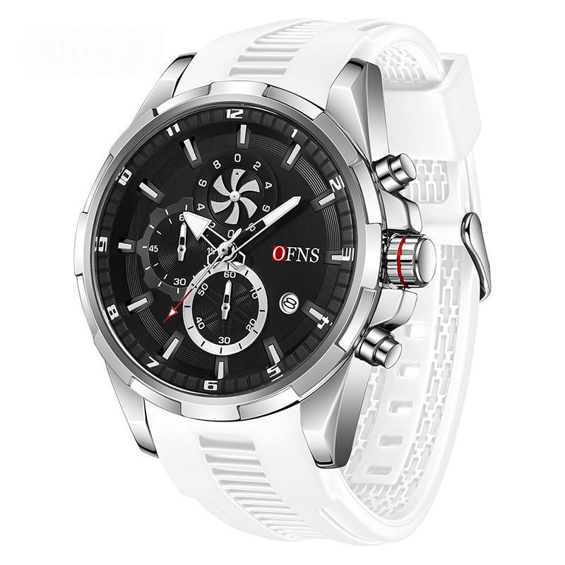Men's Quartz Watch With A Small Three-hand Chronograph