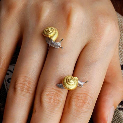 Snail Ear Studs One-Pair Package