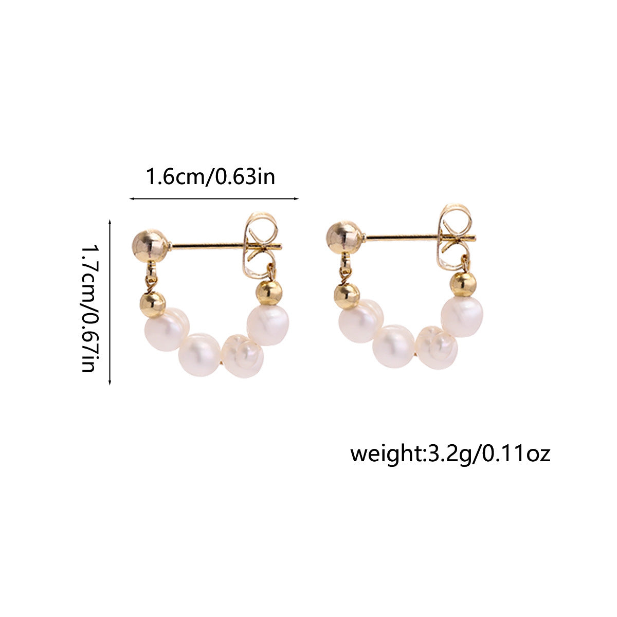 2025 New Natural Freshwater Pearl Earrings, High-End Niche Earrings, Versatile Accessible Luxury Ins Style Earrings