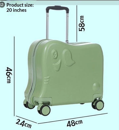 Cute Candy-colored Rolling Luggage For Kids