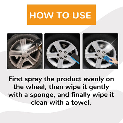 Non-Acid Wheel Cleaner, Wheel Hub Renovation Cleaning And Polishing Maintenance Multi-Functional Cleaning Agent