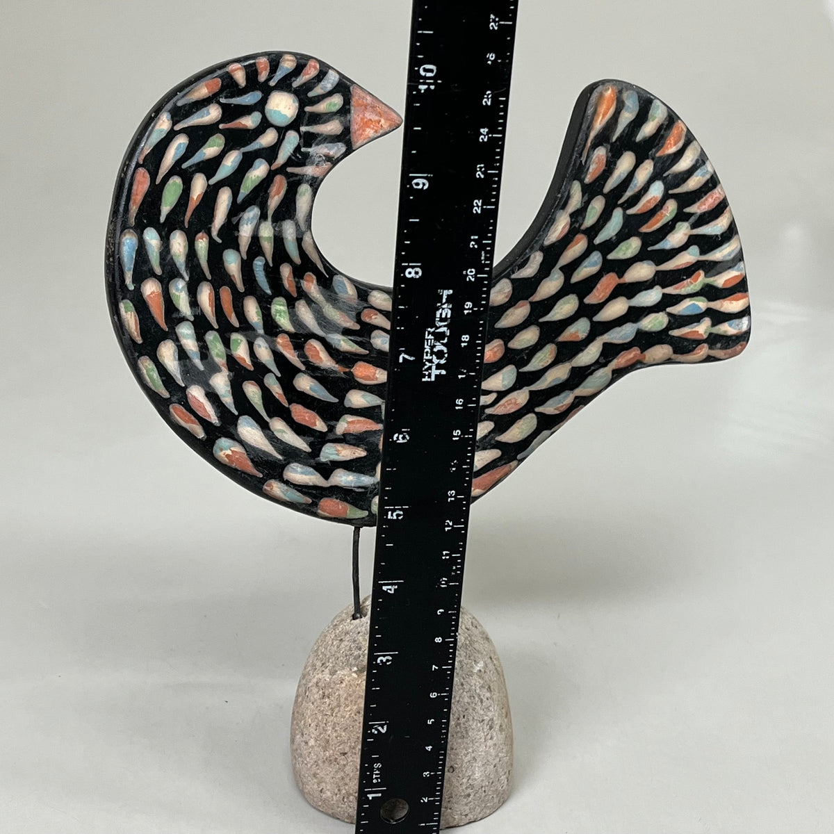 BLACK FOREST Set of 2 Clay Lenca Bird Desktop Decor